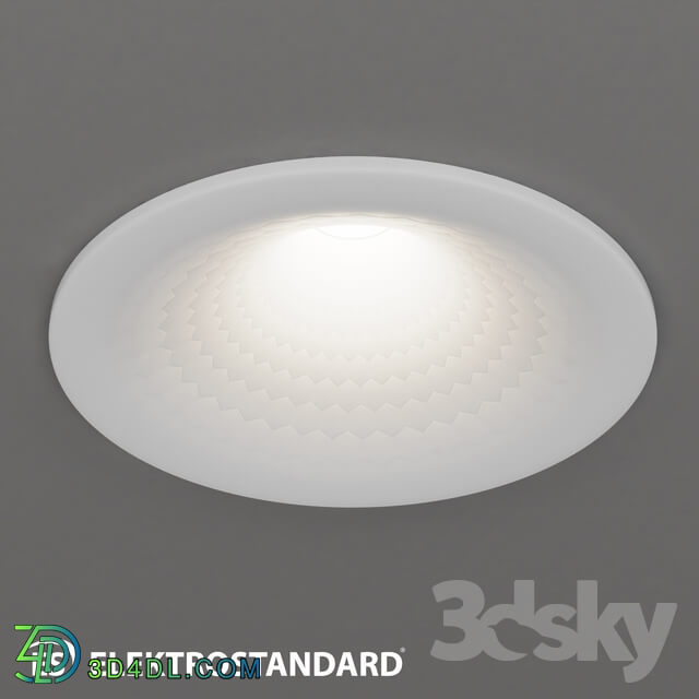 Spot light - OM Recessed LED luminaire Elektrostandard 9905 LED 7W WH