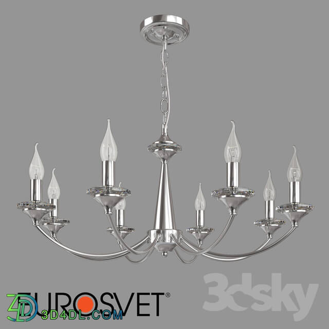 Ceiling light - OM Crystal pendant chandelier Eurosvet 60096_8 Garda