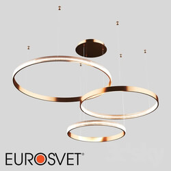 Ceiling light - OM Pendant LED Eurosvet 90175_3 Copper Posh 