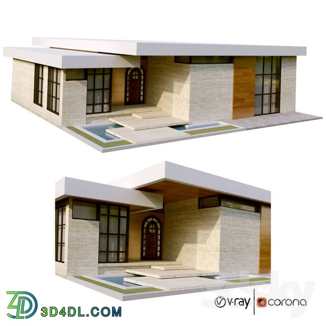 Building - modern villa vol13
