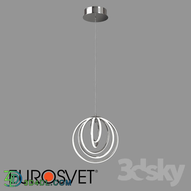 OM Pendant LED Eurosvet 90170 5 Chrome Cycle