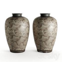 Vase - Vase _Meiping_ with Waves 