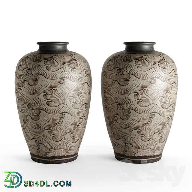 Vase - Vase _Meiping_ with Waves