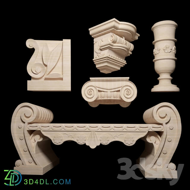 Decorative plaster - Classic style stone ornament collection