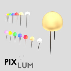 Spot light - OM PIXLED Spotlights - Pixels with PIXCAP Caps Ball 1_2 Starry Sky for PIXLUM Conductive Panels 