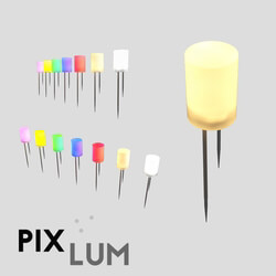 Spot light - OM PIXLED spotlights - pixels with PIXCAP Cylinder Starry Sky caps for PIXLUM conductive panels 