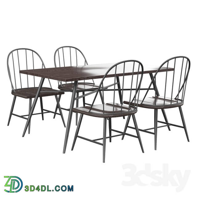 Table _ Chair - Poltimore 7 Piece Dining Set