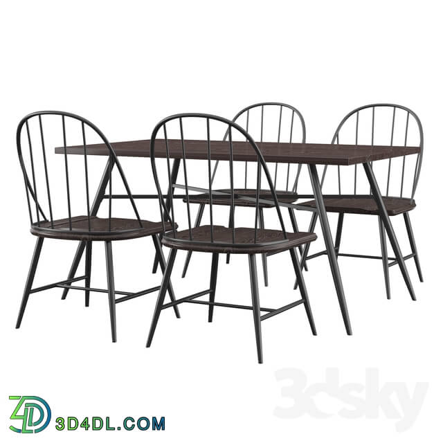 Table _ Chair - Poltimore 7 Piece Dining Set