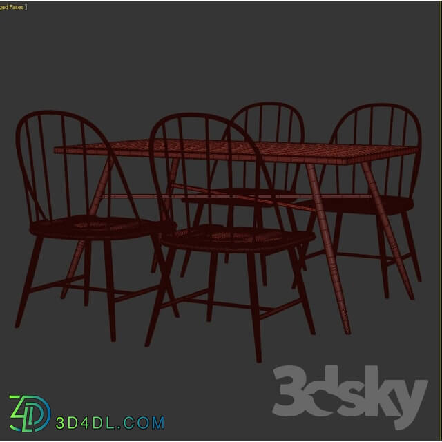 Table _ Chair - Poltimore 7 Piece Dining Set