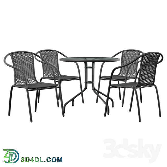 Table _ Chair - Cael 5 Piece Dining Set