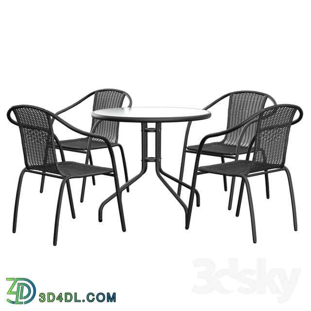 Table _ Chair - Cael 5 Piece Dining Set