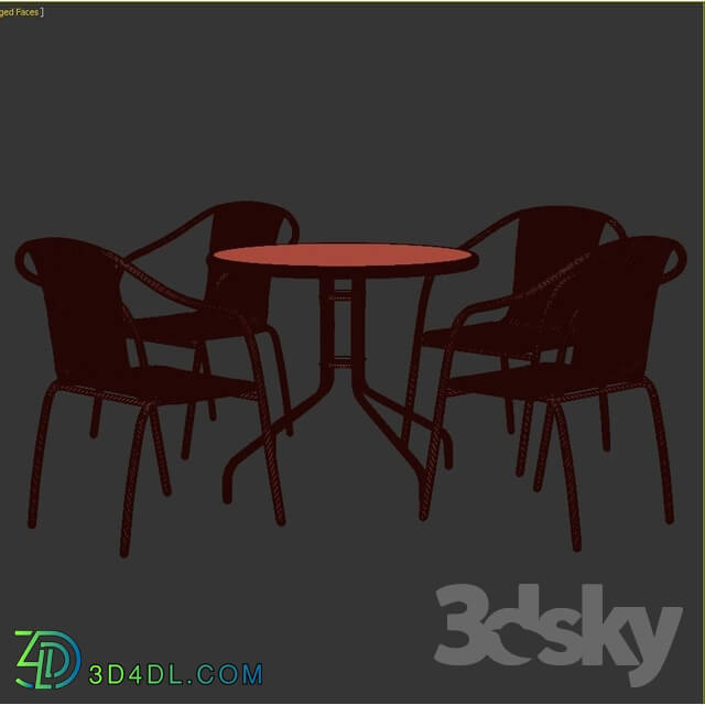 Table _ Chair - Cael 5 Piece Dining Set