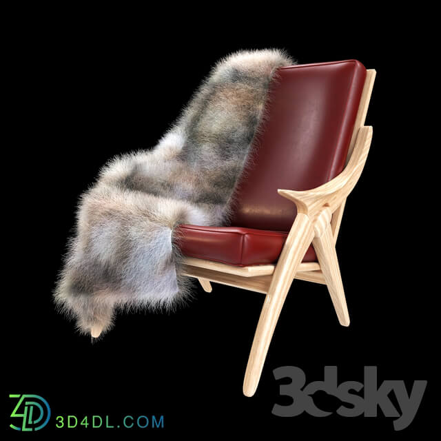 Arm chair - de knoop armchair with fur