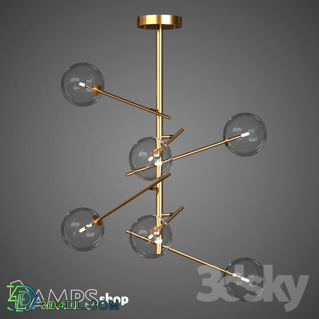 Ceiling light - L1184 Chandelier Sphere Transparente