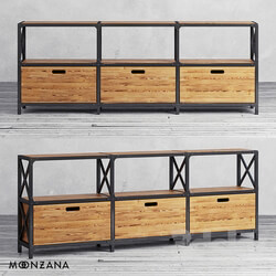 Sideboard _ Chest of drawer - OM Dresser Factoria _3 sections_ Moonzana 