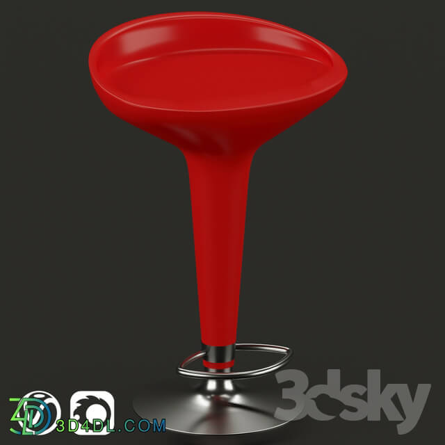 Oval bar chair