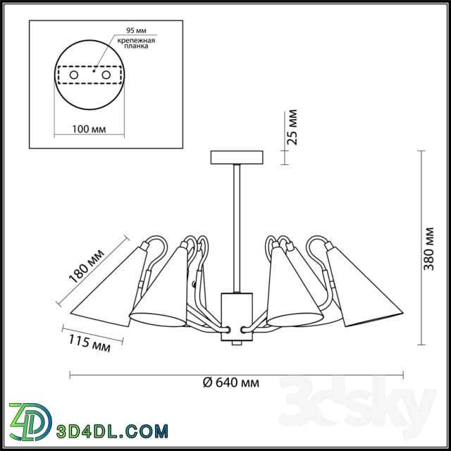 Ceiling light - Lumion4439 _ 6C Watson