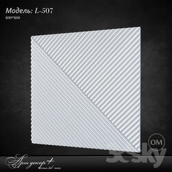 3D panel - Plaster model from Artdekor L-507 