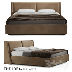 Bed - IRIS 120 bed with a lifting mechanism on a mattress 2000 _ 2000 in size 