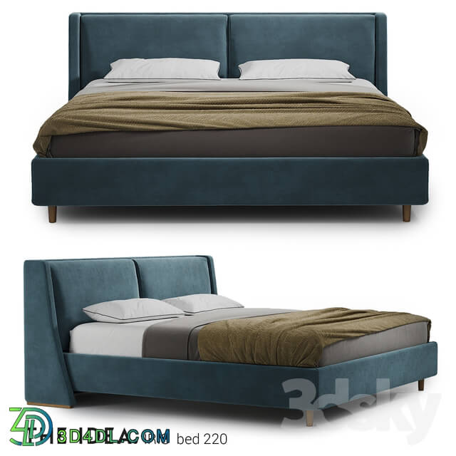 Bed IRIS 220 bed on a mattress 2000 2000 in size