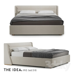Bed - Bed IRIS 318 with a lifting mechanism on a mattress size 1800 _ 2000 