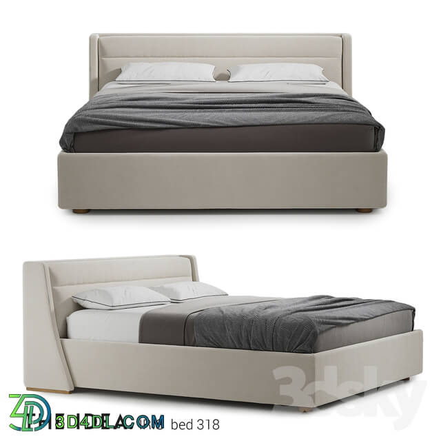 Bed - Bed IRIS 318 with a lifting mechanism on a mattress size 1800 _ 2000