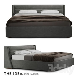 Bed - Bed IRIS 320 with a lifting mechanism on a mattress 2000 _ 2000 in size 