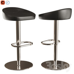 Chair - leather bar stool 