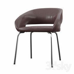 Chair - Leather Lounge Chair 