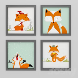 Frame - Foxes framed posters 