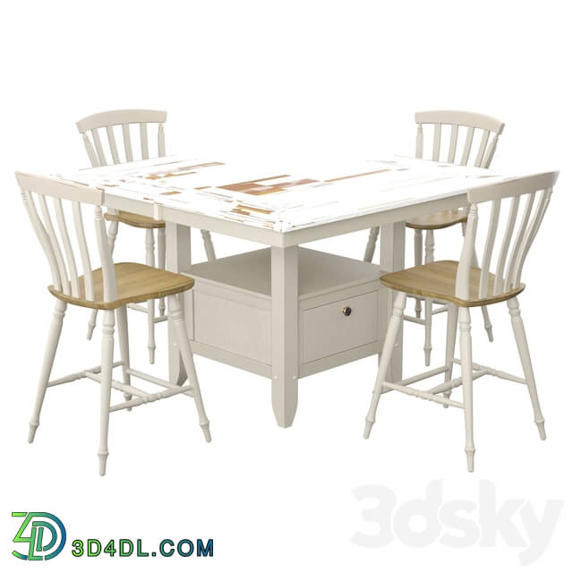 Table _ Chair - Cher 5 Piece Dining Set