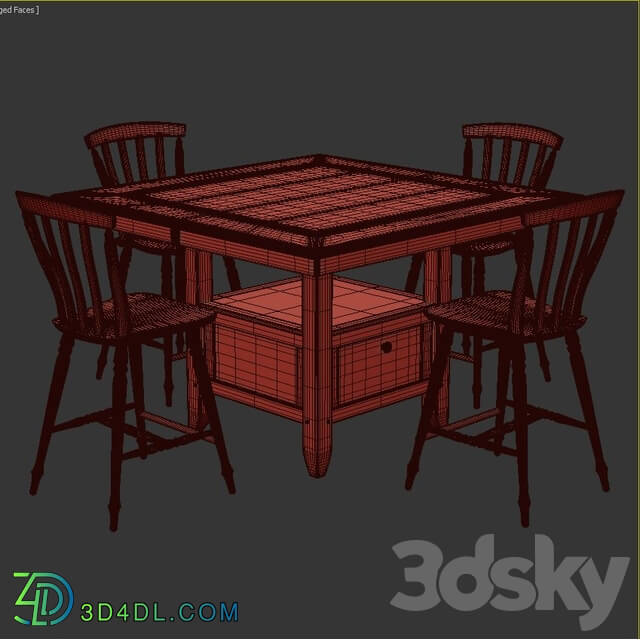 Table _ Chair - Cher 5 Piece Dining Set