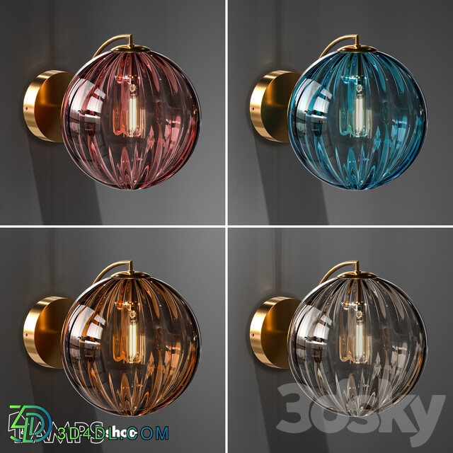 Wall light - B4084 Sconce Glass Sphere