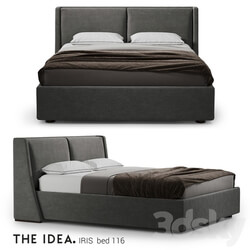 Bed - Bed IRIS 116 with a lifting mechanism on a mattress size 1600 _ 2000 