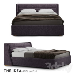 Bed - Bed IRIS 316 with a lifting mechanism on a mattress of size 1600 _ 2000 