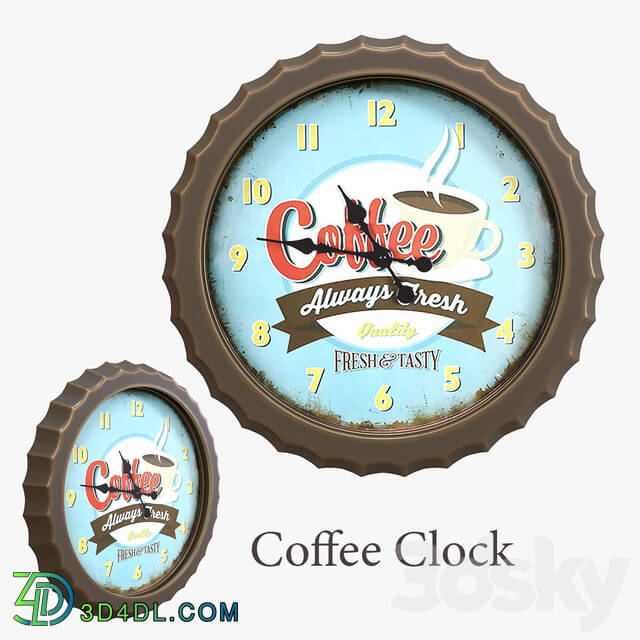 Watches _ Clocks - Coffee clock