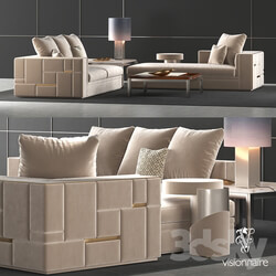 Sofa - Visionnaire Babylon sofa set 