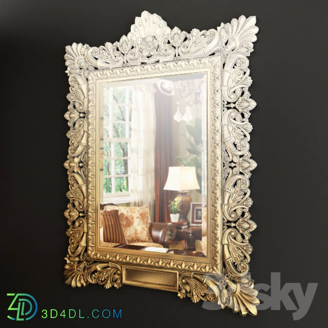 Mirror - Richly Carved And Gilf Frame