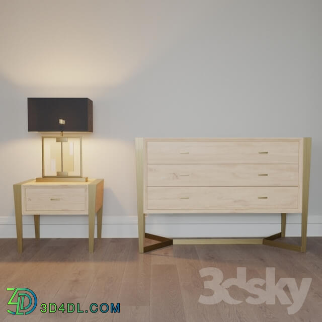 Sideboard _ Chest of drawer - bedside table and chest of drawers ALEXANDRA COLLECTION