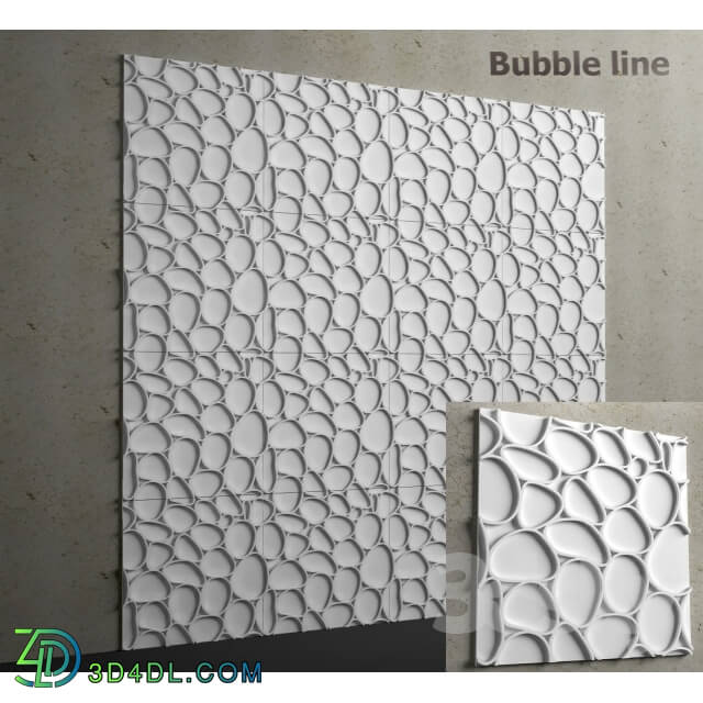 3D panel - Bubble line