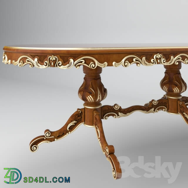 Table - Oval table Modenese Gastone Art 12137