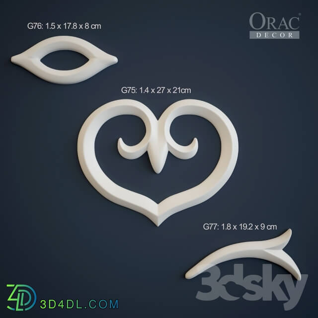 Decorative plaster - Set of decorative elements Orac Decor New