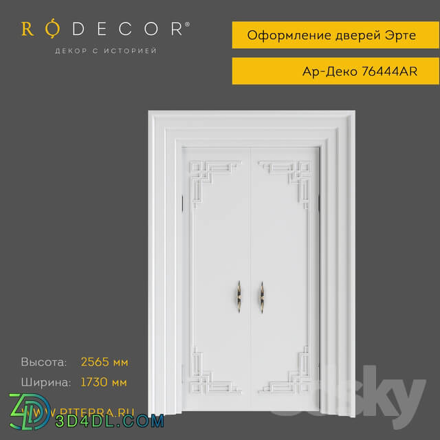 Decorative plaster - Door decoration RODECOR Erte 76444AR