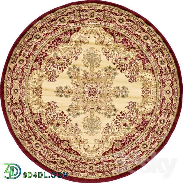 Rug - Round classic carpet texture