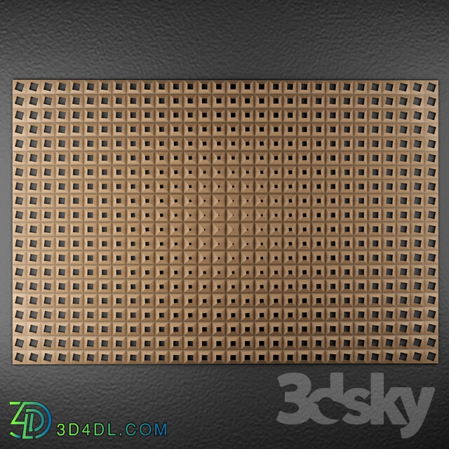 3D panel - parametric wall 01