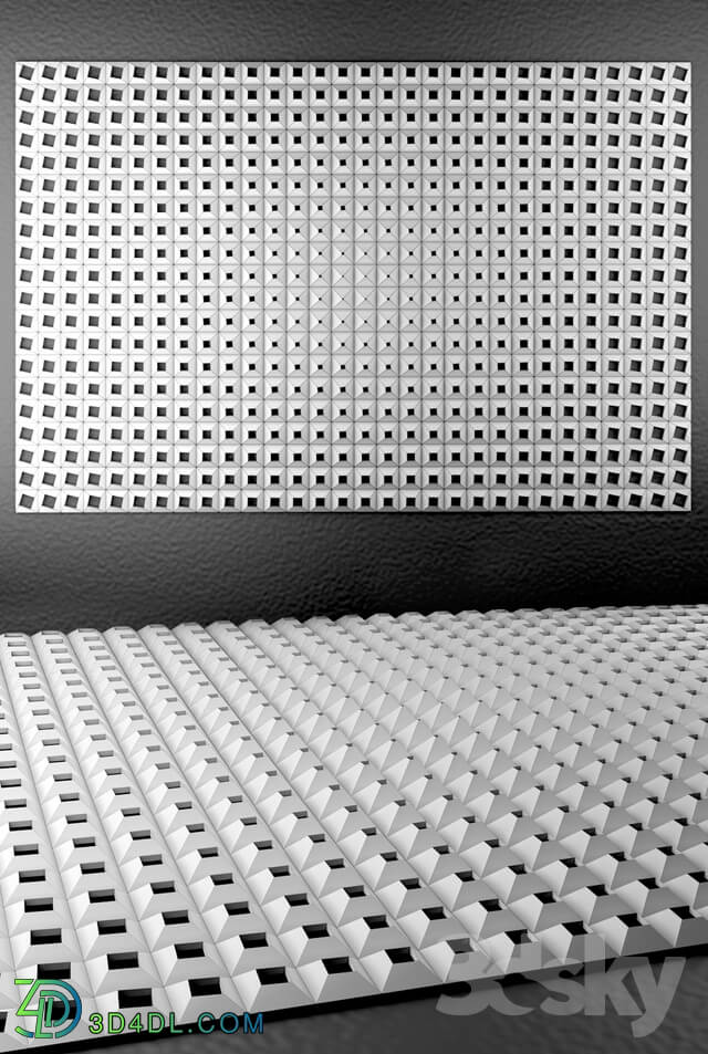 3D panel - parametric wall 01