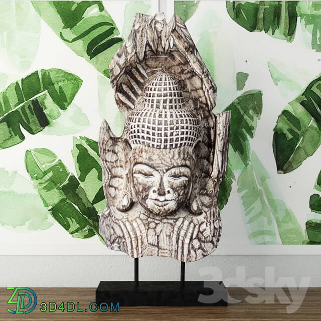 Other decorative objects - Albesia Wood Buddha Decoration