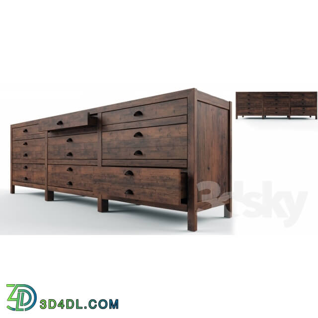 Sideboard _ Chest of drawer - PRINTMAKER_S MEDIA CONSOLE
