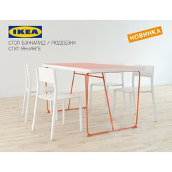 Table _ Chair - Table IKEA BEKKARID _ RYUDEBEKK _ chair IKEA JAN INGE 