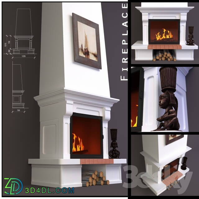 Fireplace - Fireplace wall